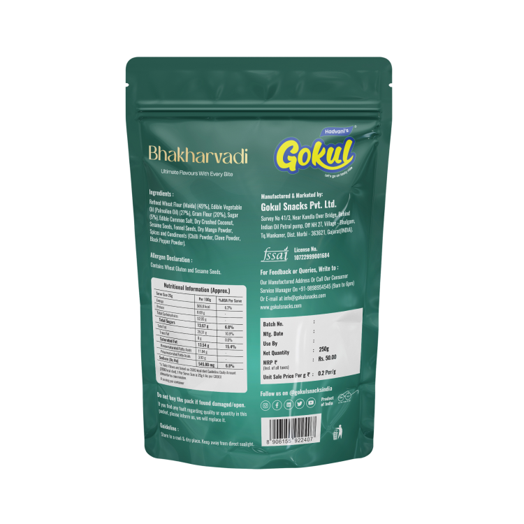 Big Bhakharvadi Standy Pouch