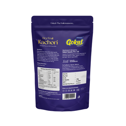 Dry Fruits Kachori Standy Pouch